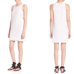 Rag & Bone Evie White Honeycomb Shift Dress Size M